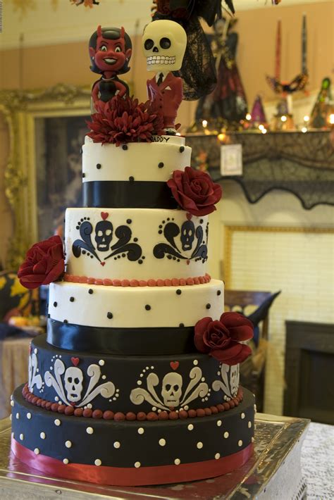 Spookily Delicious Halloween Wedding Cakes Offbeat Bride