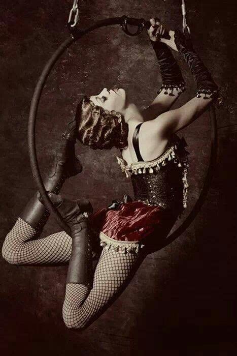 Aerial Hoop Performer Dressed In A Burlesque Themed Outfit I Like All