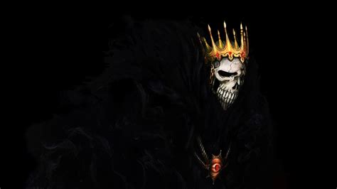 Wallpaper Skull Crown Death Demon Bleach Espada