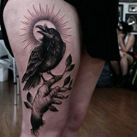 Crow Tattoo Design Torso Tattoos Raven Tattoo