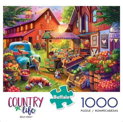 Buffalo Games Country Life Bells Farm 1000 Piece Jigsaw Puzzle