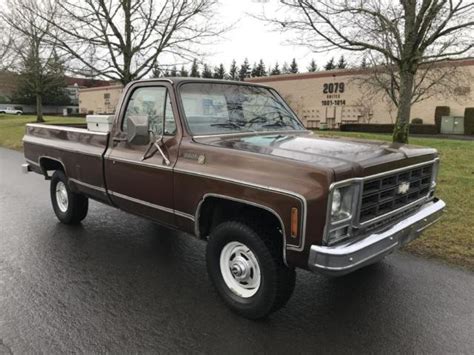 1979 Chevrolet Ck10 Scottsdale 4wd All Original Classic Chevrolet