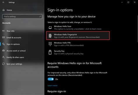 How To Setup And Sign In To Your Windows PC With Fingerprint Gear Up Windows