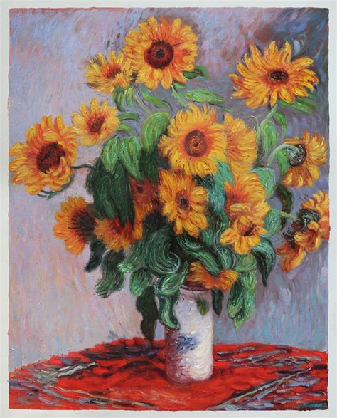 Bouquet Of Sunflowers Claude Monet Paintings