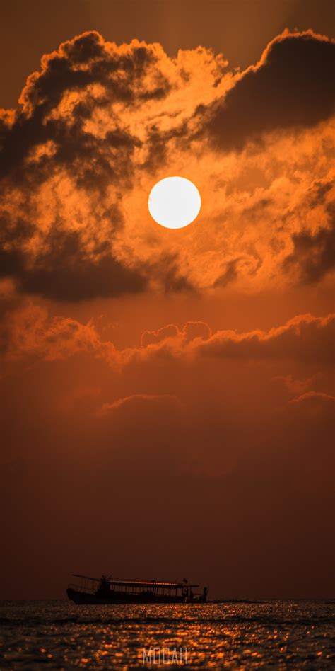 282973 Sunset Afterglow Sun Cloud Dusk Zte Nubia V18 Screensaver