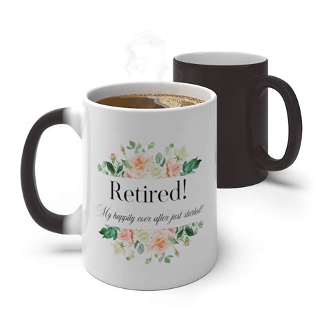 Retirement Mug Magic Hidden Message Mug Retirement Gift Etsy