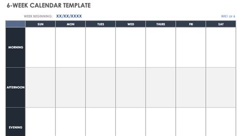 6 Week Printable Calendar 2024 Calendar Printable