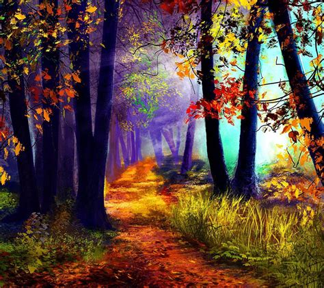 Colorful Forest Wallpaper By Luckyman 84 Free On Zedge