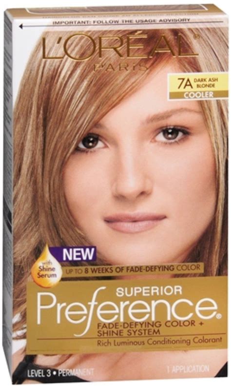 L Oreal Superior Preference A Dark Ash Blonde Cooler Each Pack Of This Is An