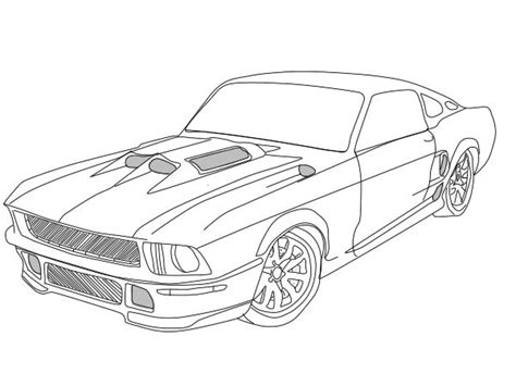 Para Los Fierreros Un Mustang Dibujos De Autos Carros Para Colorear