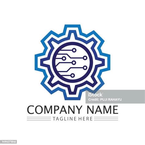 Technologie De Logo Vectoriel Illustration De Concept De Modèle De Logo