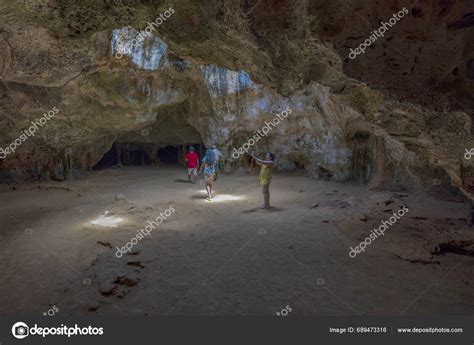 Captivating Scene Quadirikiri Caves Arikok National Park Island Aruba