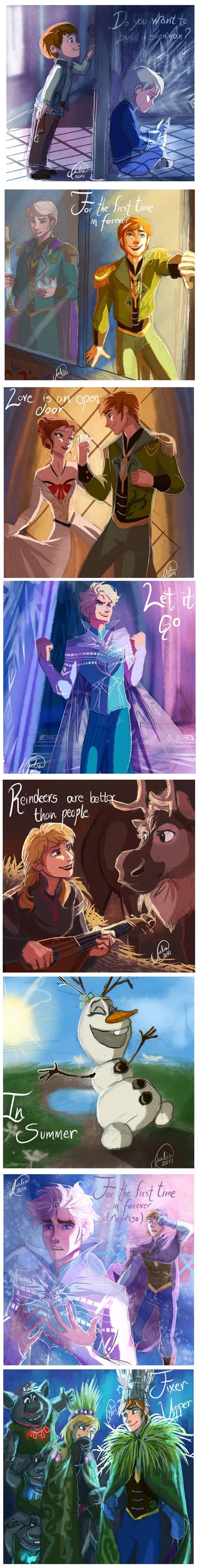 More Frozen Genderbendingand I Love Hannahans She Looks Pretty But