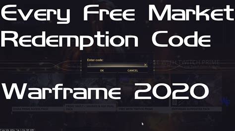 Now you need to enter a gift card or promo code as. All Free Warframe Codes 2020 Market Redemption/Promo Codes ...