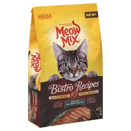 8 hartz delectables stew senior 10+ cat treat. Meow Mix Bistro Recipes Rotisserie Chicken Flavor Dry Cat ...