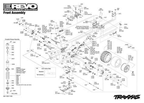 Exploded View Traxxas E Revo 110 Brushless Front Part Astra
