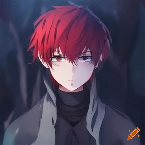 Anime Character With Black And Red Hair In Open Plain On Craiyon