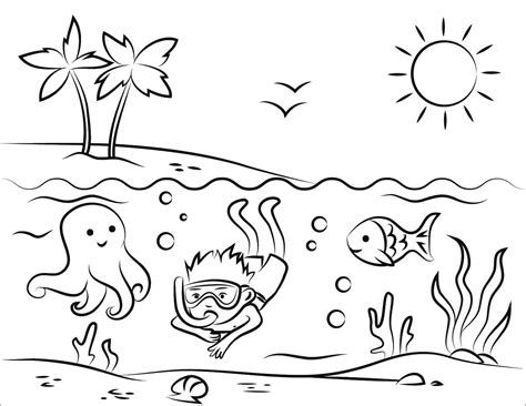 Summer Coloring Pages 105 Best Images Free Printable