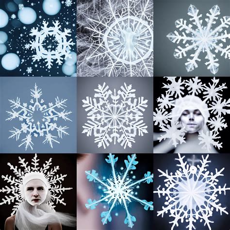 Surreal Photography Silk Snowflake With A Ghostly Stable Diffusion