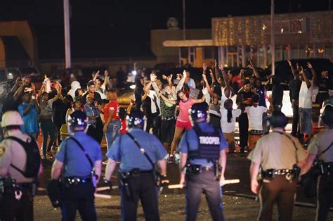 In Ferguson Peaceful Protests Spill Into Chaos The Washington Post