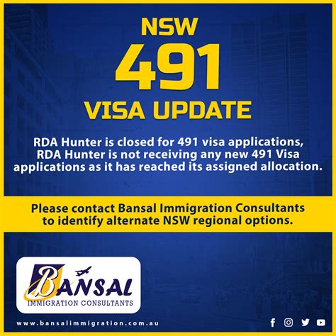 nsw 491 visa update bansal immigration consultants australia