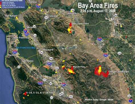 Lightning Ignites Fires In San Francisco Bay Area Wildfire Today
