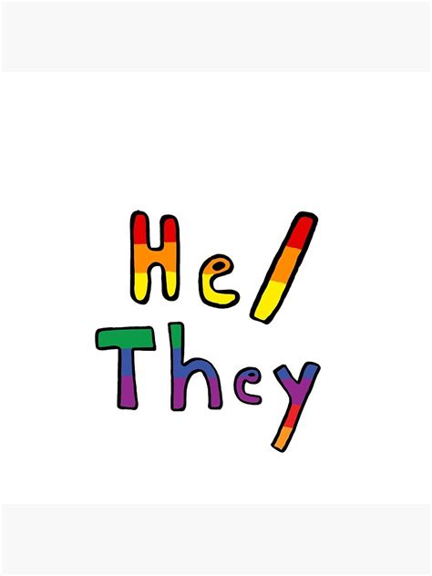 Hethey Pride Flag Pronouns Poster By Solasolablah Redbubble
