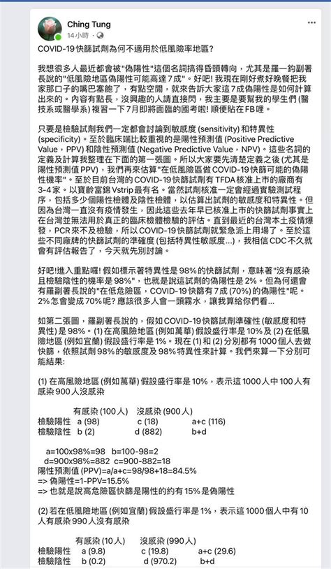 Facebook gives people the power to share and makes the world. 你需要自己買快篩試劑嗎？ - 蘇怡寧醫師愛碎念