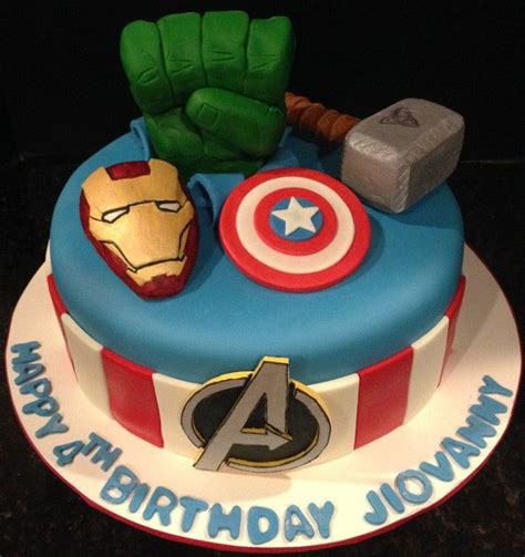 A beautiful design by the designer cake co! Avengers Birthday Cake Ideas | Avengers birthday cakes