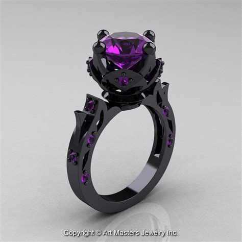 Maybe you would like to learn more about one of these? Modern Antique 14K Black Gold 3.0 Carat Purple Amethyst ...