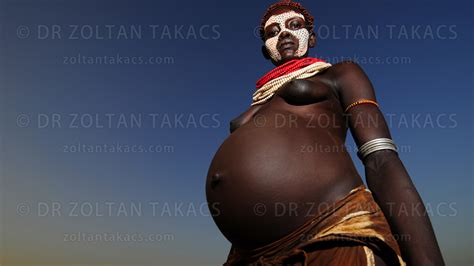 Pregnant Karo Woman Ethiopia And South Sudan