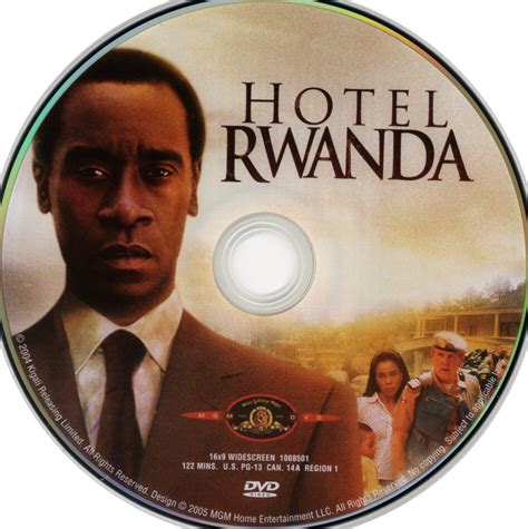 Hotel Rwanda 2004 R1 Movie Dvd Cd Label Dvd Cover Front Cover