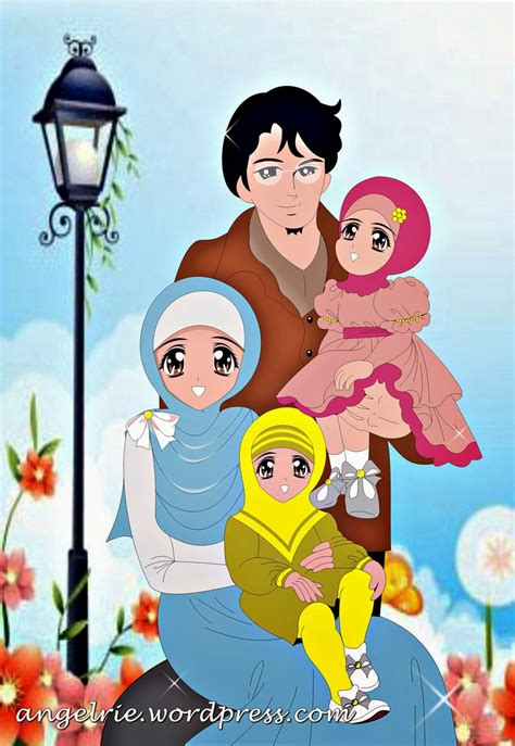 View Gambar Kartun Keluarga Muslim 3 Anak  Blog Garuda Cyber