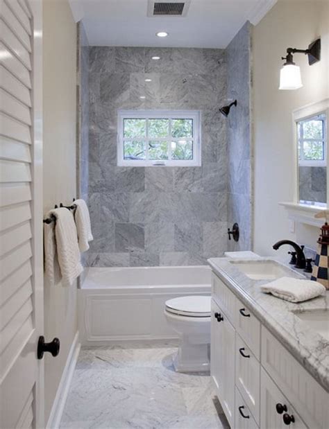 Every element including fixtures, handles, color. 25+ Most Brilliant Long Narrow Bathroom Ideas That'll Drop ...