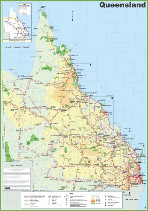 Queensland Tourist Map
