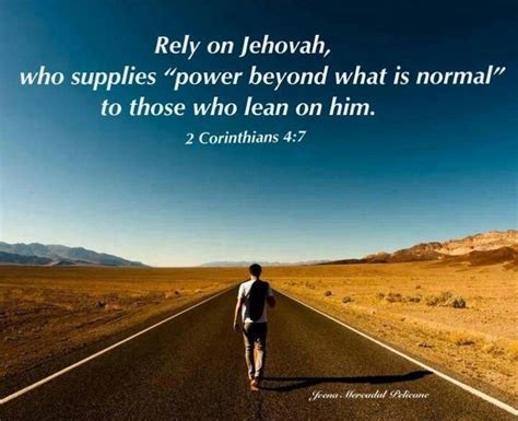 The Power Beyond What Is Normal Is What God Sends To Us When We Need