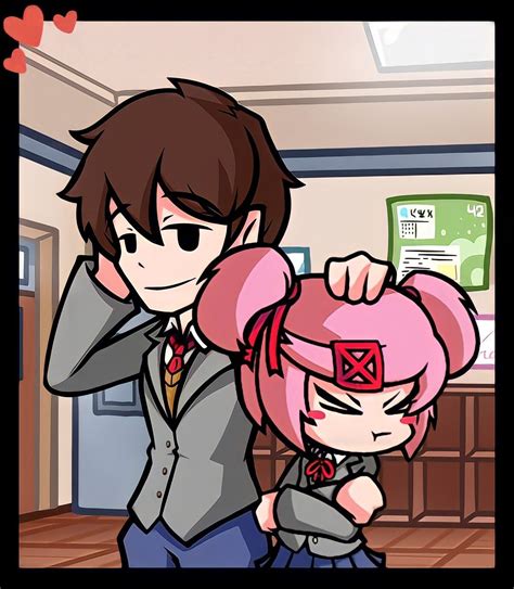 Mc X Natsuki Literature Club My Images Anime