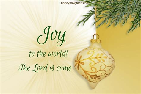 Joy To The World Nancy Kay Grace