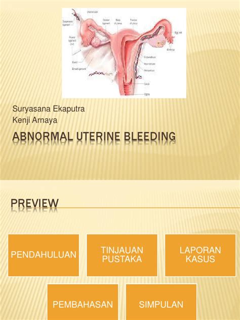 Abnormal Uterine Bleeding Artinya