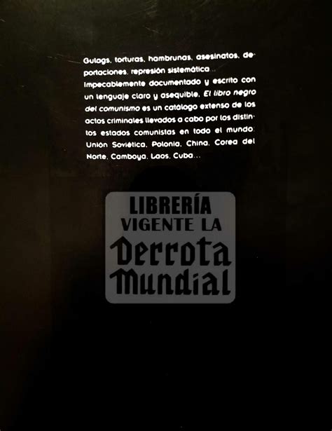 El libro negro del comunismo: Libreria Vigente La Derrota Mundial: El libro negro del ...