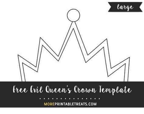 Free Evil Queens Crown Template Large Crown Template