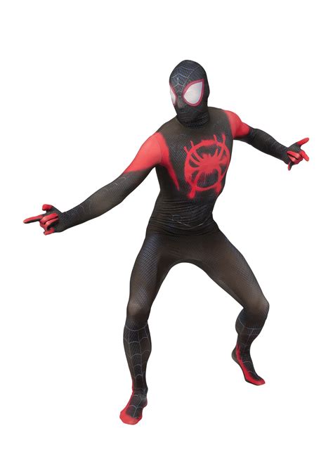 Miles Morales Costume Spider Man Into The Spider Verse Cosplay Costume