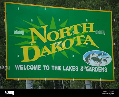 North Dakota Welcome Sign Hi Res Stock Photography And Images Alamy