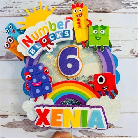 Number Blocks Birthday Number Blocks Party Number Blocks Etsy In 2021