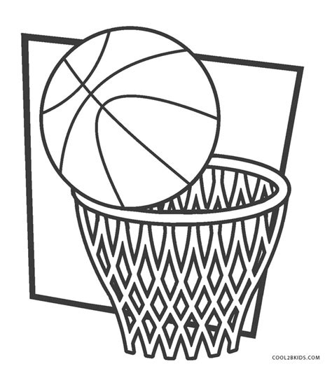 Printable Coloring Pages Basketball