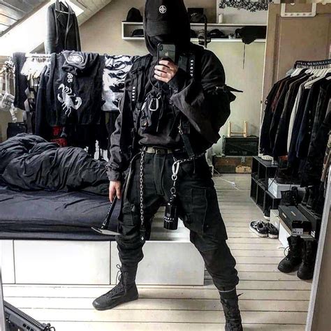 Outfit Tacital Techwear Tech Wear Aesthetic Tech Fashion Cyberpunk