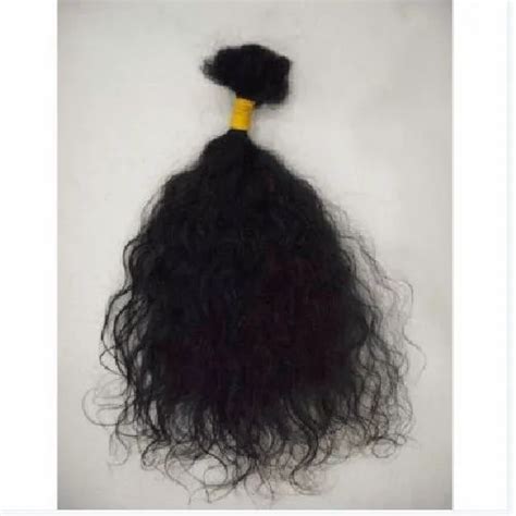 Wavy Hair Black Virgin Indian Curly Hair For Personal Polybag At Rs 6000piece In Chennai