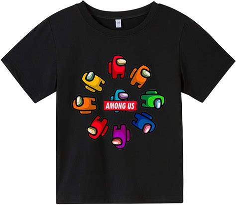 Among Us T Shirt Childrens Youth Fashion Cotton Short Sleeve 3d Print