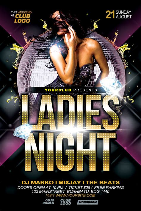Ladies Night Flyer Template A Photo On Flickriver
