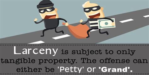 What Is The Crime Of Larceny In Law Terms Examples And Types